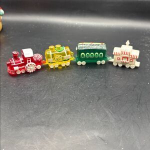 Vintage Hallmark Candy Train Christmas Merry Miniature Set 1988-1990 NOS
